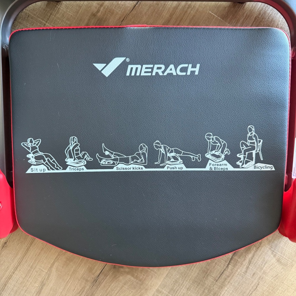 Merach Abdominal Machine MR-2477 Red Grey Core Workout Training Equipment - Picture 3 of 8